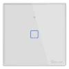 Sonoff TX T2 Χωνευτός Διακόπτης Τοίχου Wi-Fi για Έλεγχο Φωτισμού με Πλαίσιο και Ένα Πλήκτρο Φωτιζόμενος Λευκός (TX-T2EU1C) (SONT