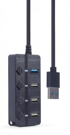 GEMBIRD 4-PORT USB HUB (1XUSB3.1+3XUSB2.0) WITH SWITCHES