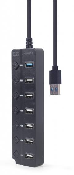 GEMBIRD 7-PORT USB HUB (1XUSB3.1+6XUSB2.0) WITH SWITCHES