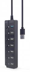 GEMBIRD 7-PORT USB HUB (1XUSB3.1+6XUSB2.0) WITH SWITCHES