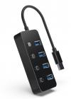 GEMBIRD USB3.1 (GEN1) POWERED 4-PORT HUB WITH SWITCHES
