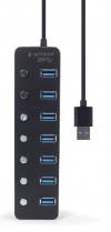 GEMBIRD 7-PORT USB3.1 (GEN1) HUB WITH SWITCHES