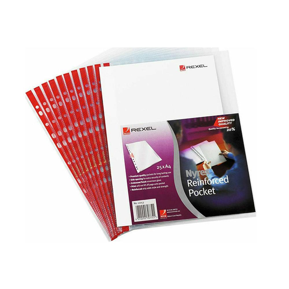 Rexel Ζελατίνα 12253 Red Side (12253RDS) (REX12253RDS)