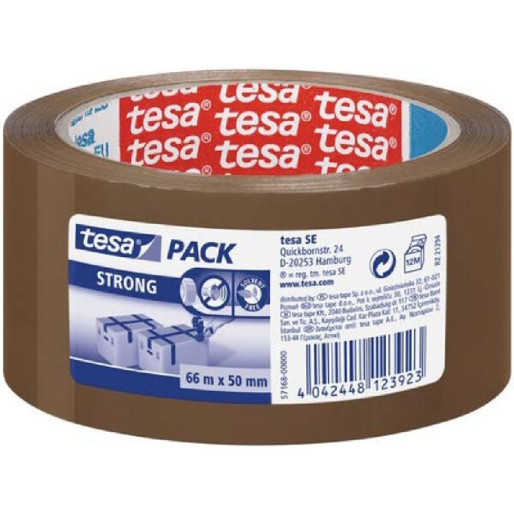 Tesa Ταινία Συσκευασίας 57168 Καφέ Αθόρυβη 50mm x 66m (TESA57168)