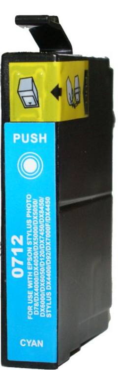 Συμβατο InkJet για Epson No 712, 13ml, Cyan