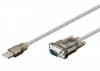 GOOBAY καλώδιο USB σε RS-232 68875, 1 Mbit/s, 1.5m, διάφανο