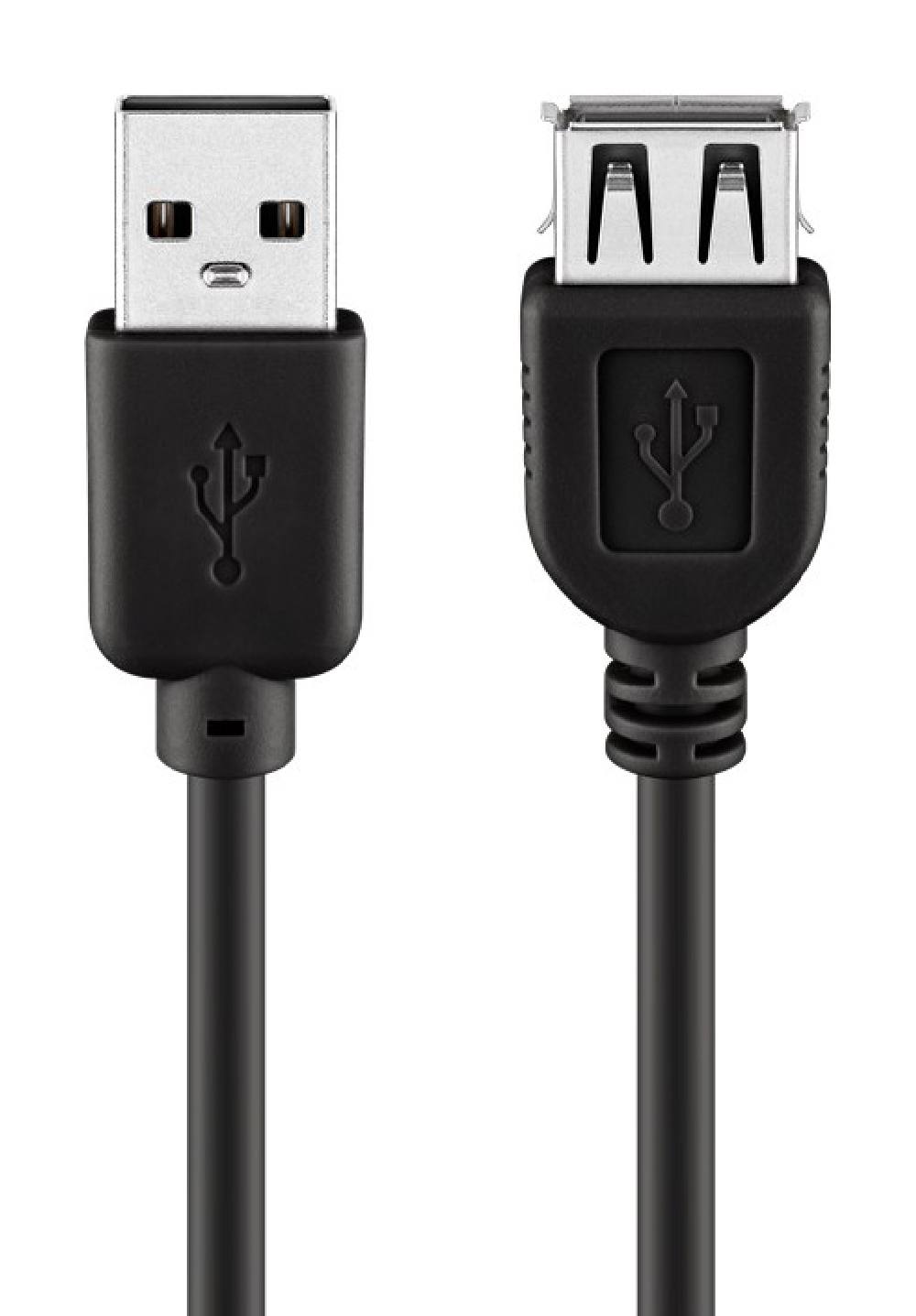 GOOBAY καλώδιο προέκτασης USB 93600, αρσενικό σε θηλυκό, 3m, μαύρο