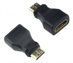 POWERTECH αντάπτορας HDMI Mini αρσενικό σε HDMI θηλυκό CAB-H025, μαύρος