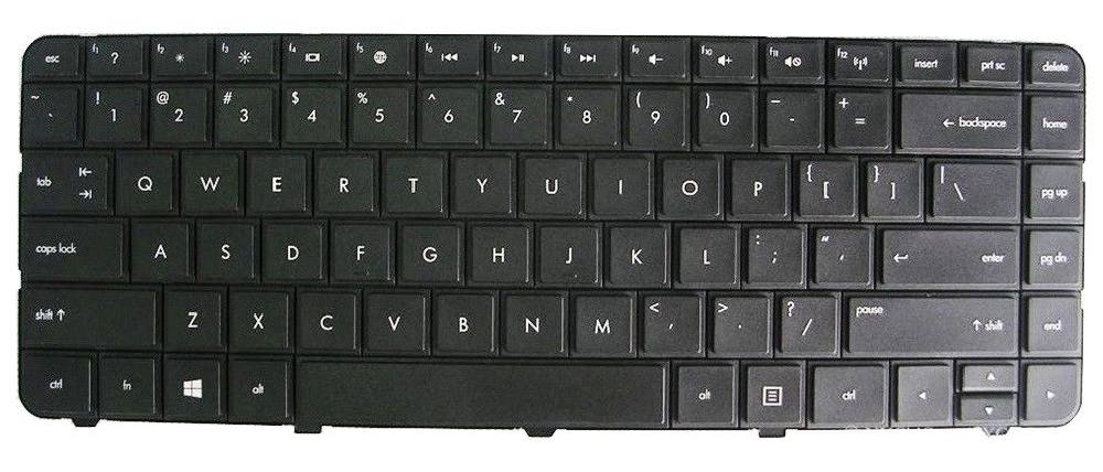 Πληκτρολόγιο για HP Pavilion G3/G4/G6/CQ43, US, μαύρο