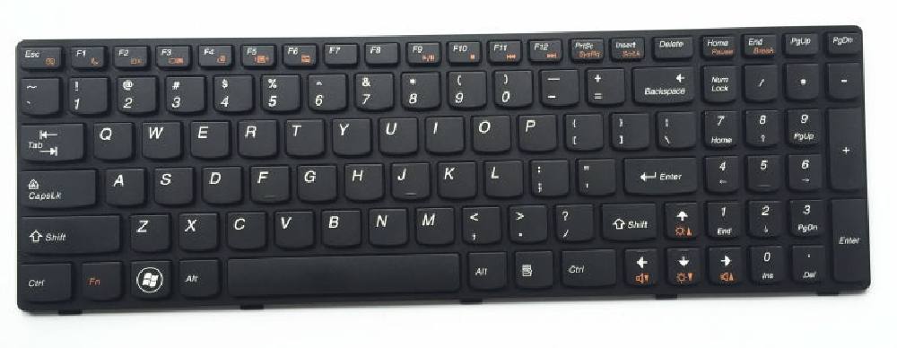 Πληκτρολόγιο για Lenovo G585/G580, US, μαύρο