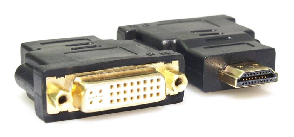 POWERTECH αντάπτορας HDMI σε DVI-I CAB-H057, Dual Link, μαύρος