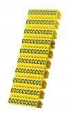 POWERTECH Clip αρίθμησης καλωδίου γράμμα C, Yellow, 10τεμ.