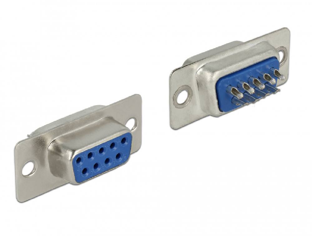 DELOCK Connector Σειριακής θύρας Sub-D9 με ακίδες, female