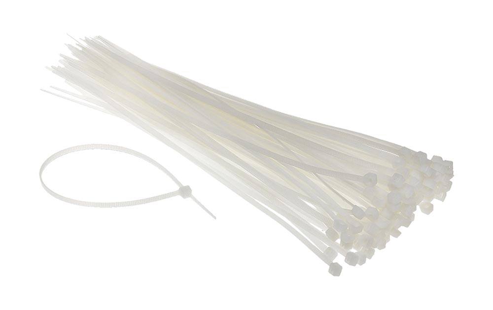 POWERTECH Δεματικά καλωδίων TIES-006, 200x7.6mm, Διάφανα, 100τμχ