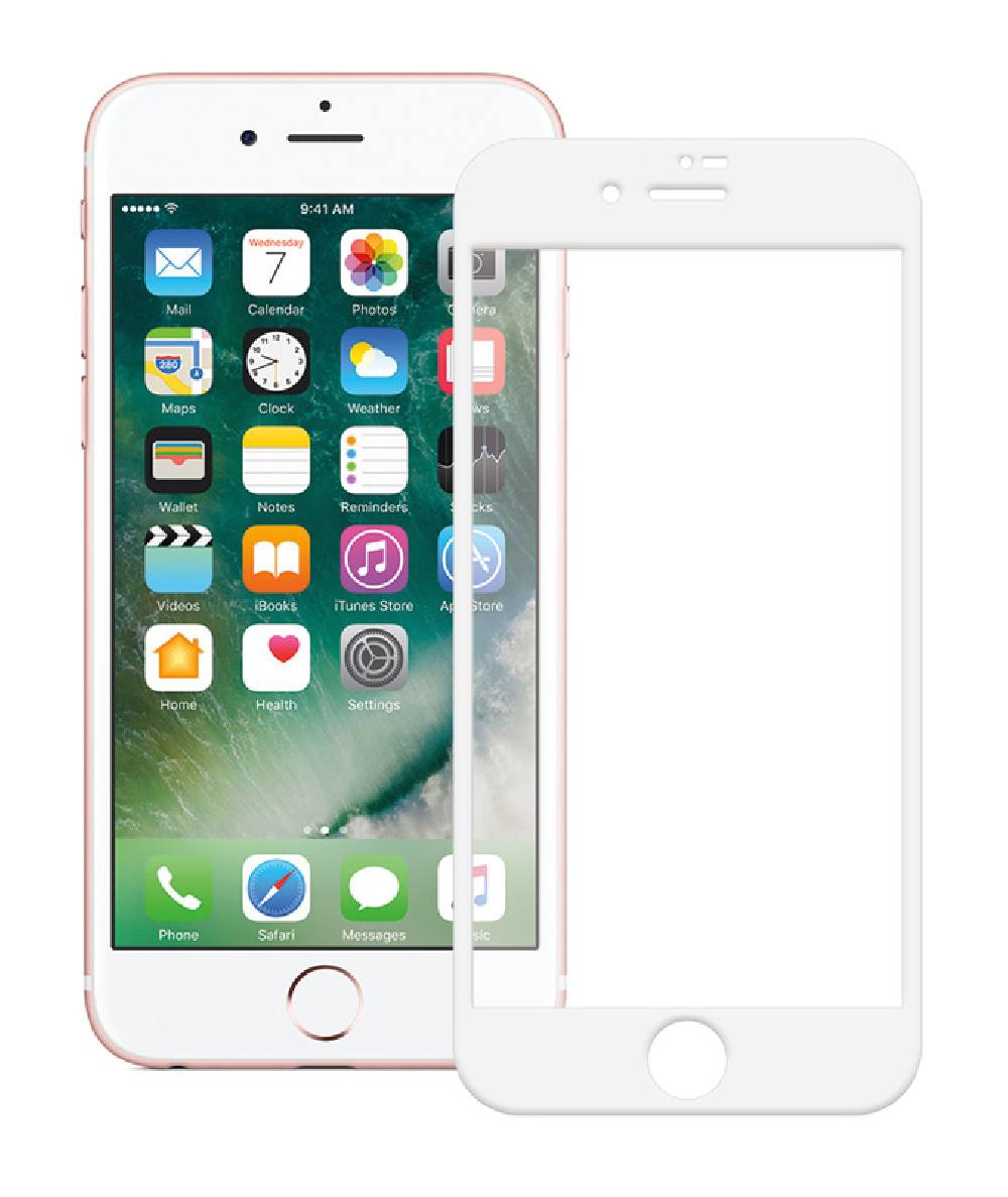 POWERTECH Tempered Glass 5D Full Glue για iPhone 7, White