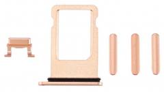 Υποδοχή κάρτας SIM και Side Button για iPhone 8, χρυσό