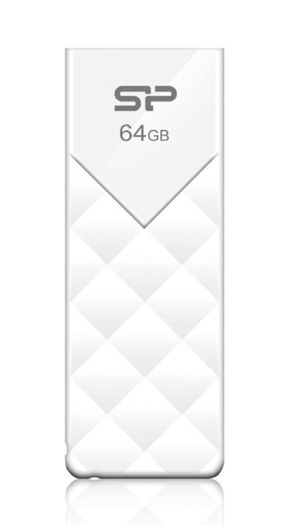 SILICON POWER USB Flash Ultima U03, 64GB, USB 2.0, λευκό