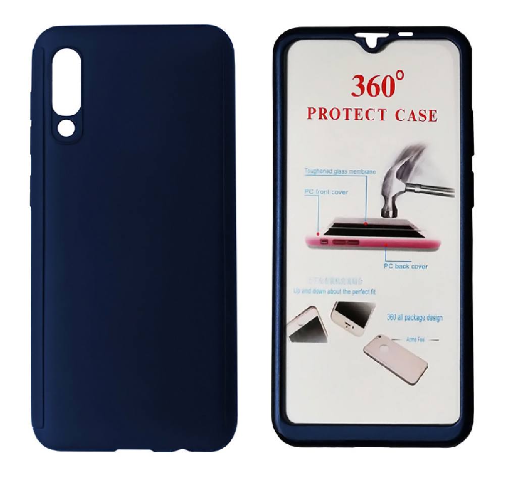 POWERTECH Θήκη Body 360° με Tempered Glass για Xiaomi Mi 9, μπλε