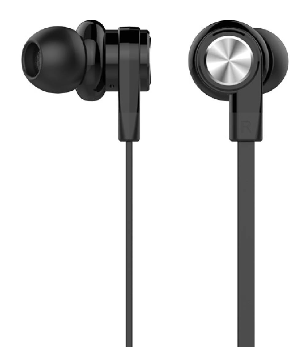 CELEBRAT earphones με μικρόφωνο D9, 10mm, 3.5mm, 1.2m, μαύρα