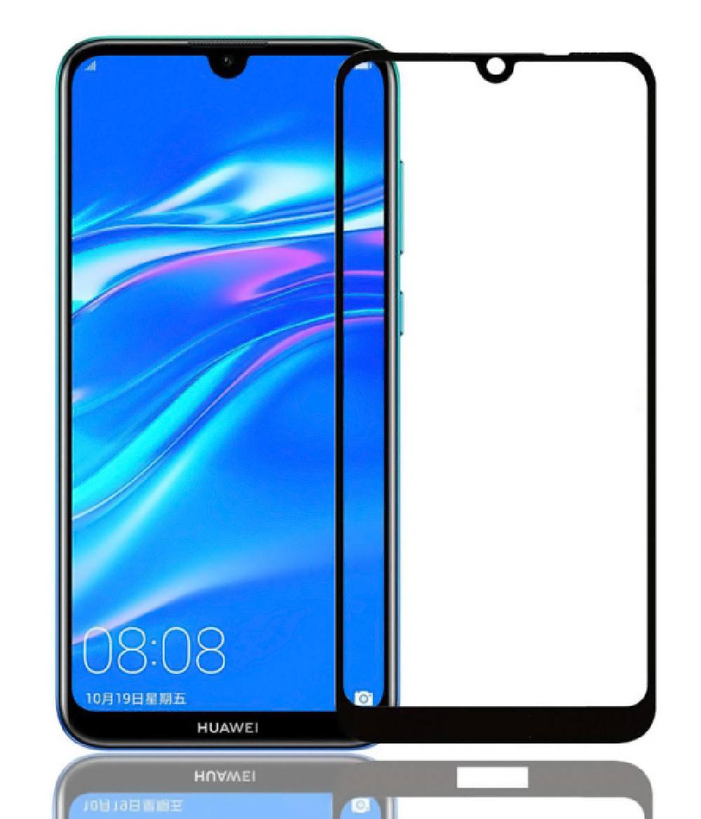 POWERTECH Tempered Glass 5D για Huawei Y8p, full glue, μαύρο