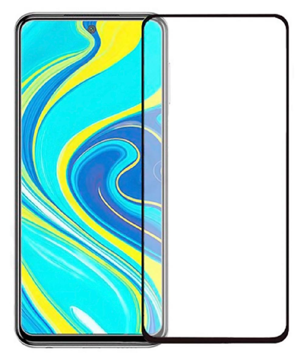 POWERTECH Tempered Glass 5D, full glue, Xiaomi Redmi Note 9 Pro, μαύρο