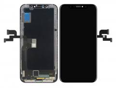 TW INCELL LCD ILCD-015 για iPhone Χ, camera-sensor ring, earmesh, μαύρη