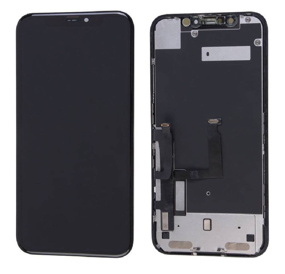 TW INCELL LCD ILCD-017 για iPhone ΧR, camera-sensor ring, earmesh, μαύρη