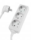 POWERTECH πολύπριζο PT-868, 3x schuko, 16A, 1.5m, λευκό