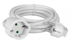 POWERTECH μπαλαντέζα ρεύματος PT-888, 1x schuko, 16A, 3m, λευκή