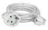 POWERTECH μπαλαντέζα ρεύματος PT-888, 1x schuko, 16A, 3m, λευκή