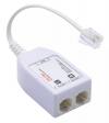 POWERTECH VDSL Splitter με φίλτρο ADSL-06, RJ11, λευκό