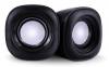 POWERTECH ηχεία Essential sound PT-844, 2x 3W, 3.5mm, μαύρα
