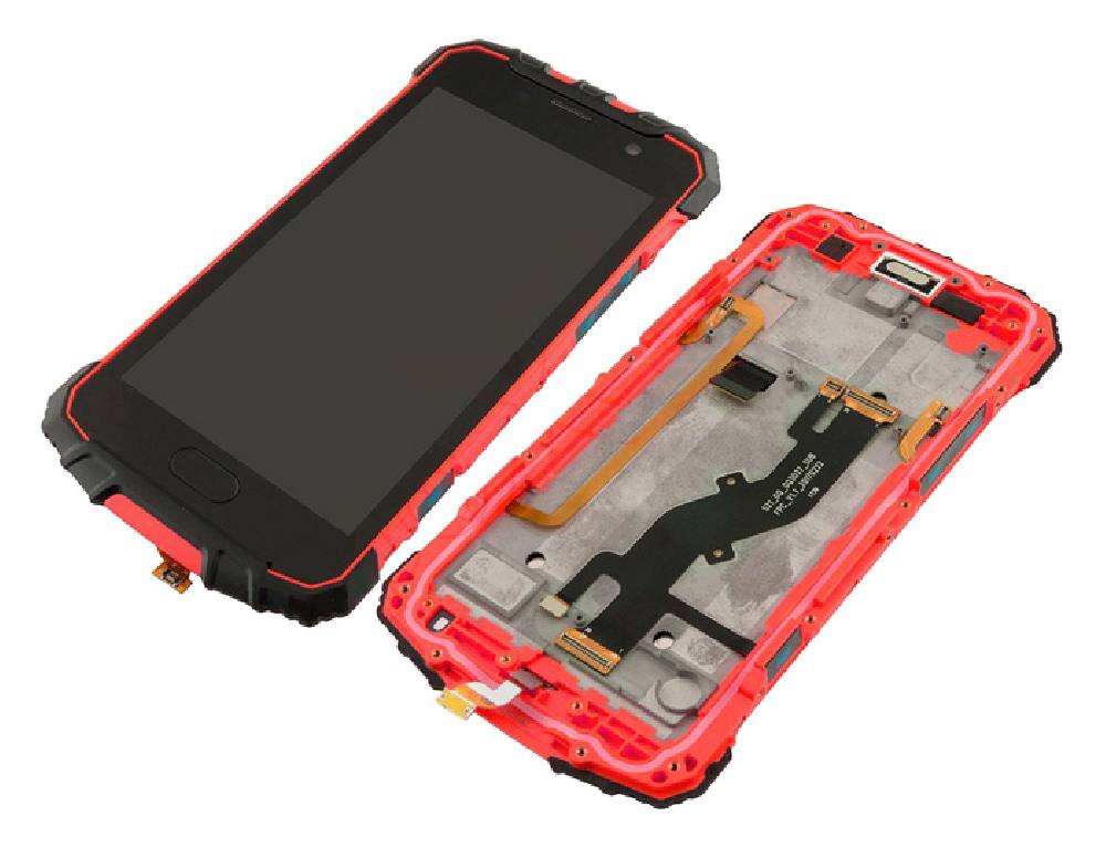 ULEFONE LCD & Touch Panel για smartphone Armor 2, με back cover, κόκκινο