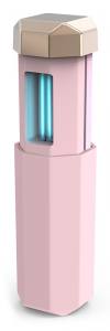 Mini αποστειρωτής υπεριώδους ακτινοβολίας UVC UVS-PK, φορητός, ροζ