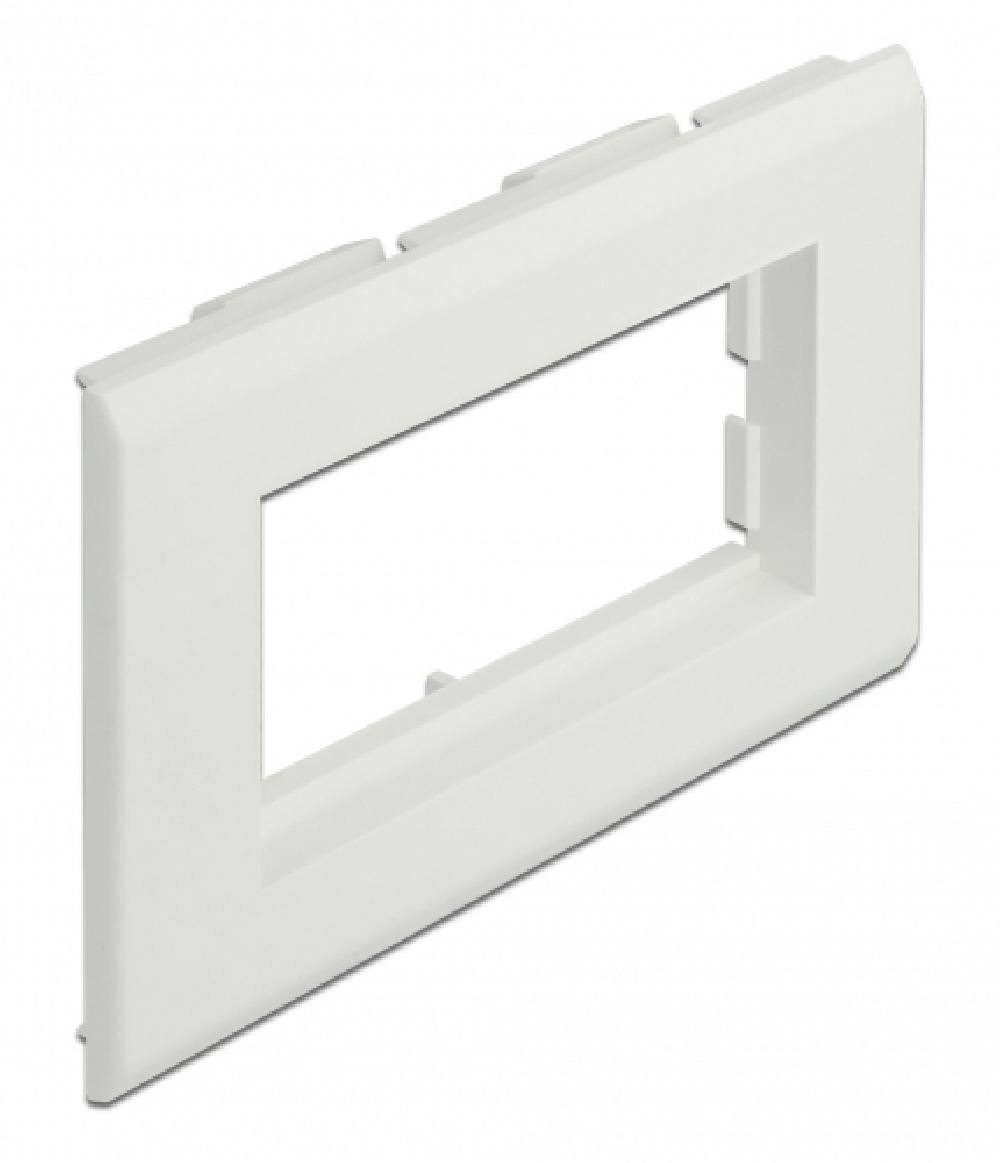DELOCK module βάση πρίζας Easy 45 81316, 130 x 80 mm, λευκό