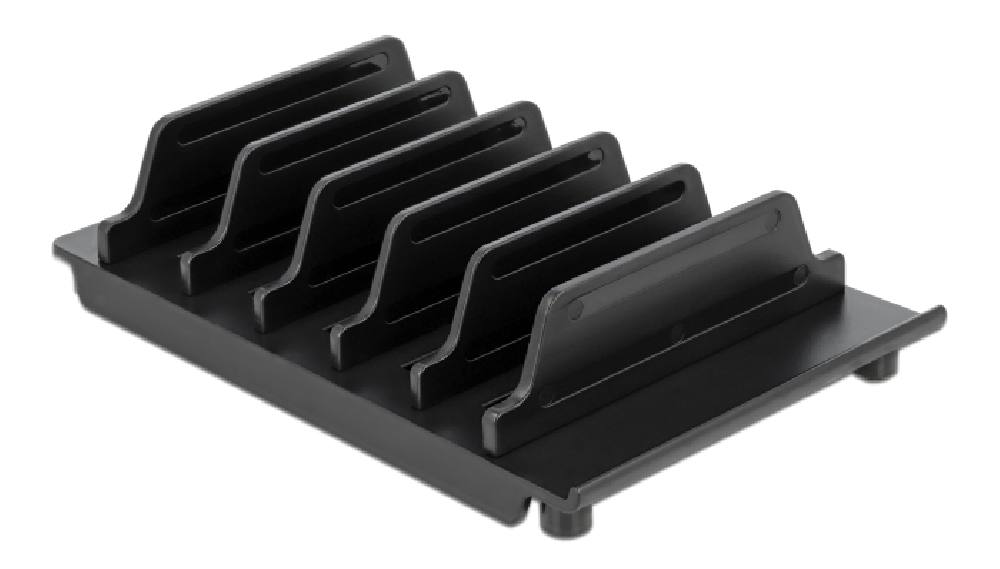 DELOCK βάση κινητών & tablet 18366, έως 6 συσκευές, μαύρη