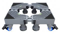 Βάση λευκών συσκευών TOOL-0066 με ρόδες, ρυθμιζόμενη, max 600kg, γκρι