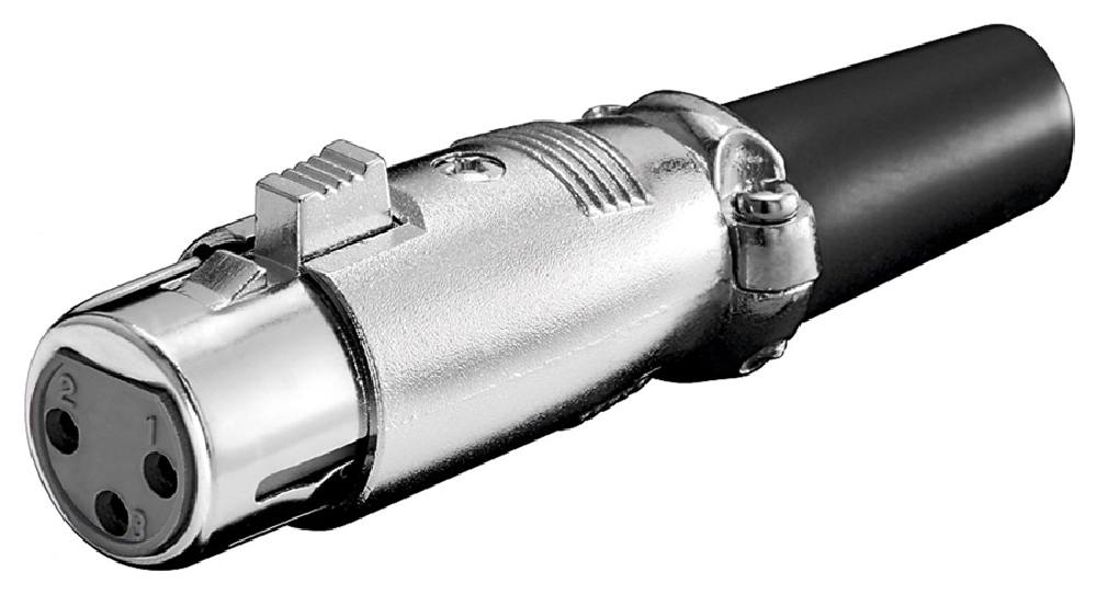 GOOBAY βύσμα μικροφώνου 11223, 3 pin, μεταλλικό