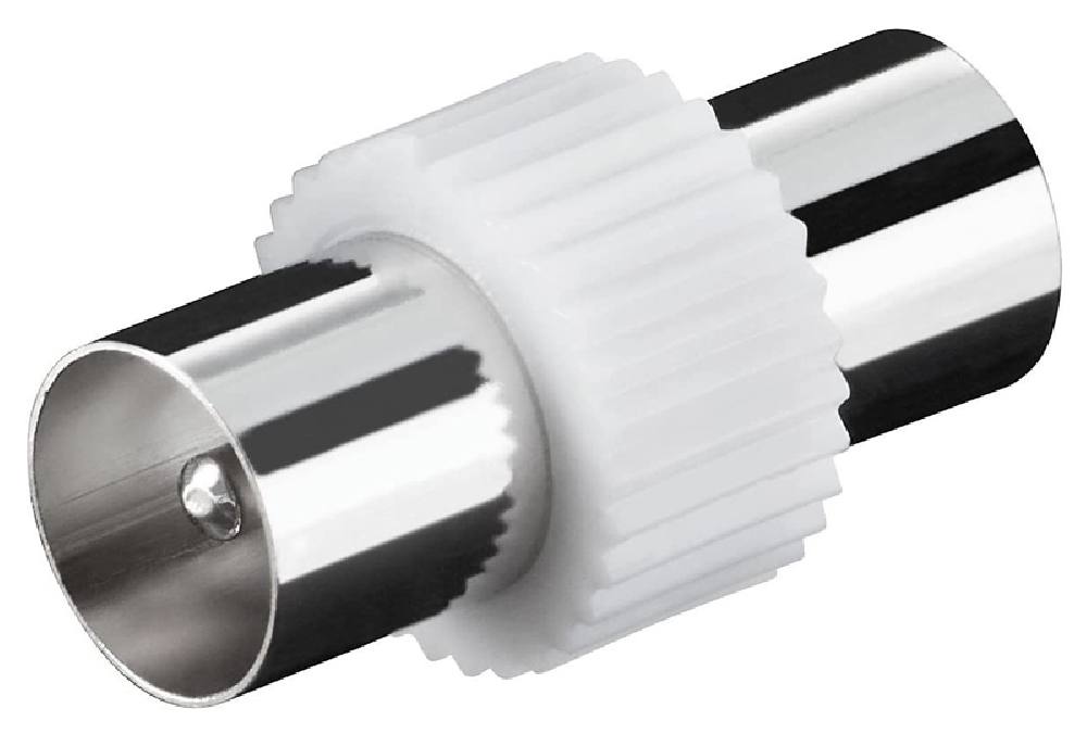 GOOBAY αντάπτορας καλωδίου coaxial 11535, αρσενικό, λευκό, 10τμχ