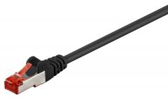 GOOBAY καλώδιο S/FTP (PiMF) CAT6 95468, CCA, AWG 27/7, 0.5m, μαύρο