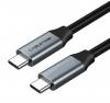 CABLETIME καλώδιο USB Type-C CMCM60, 60W, 3A, 4K, 1m, γκρι