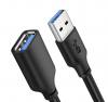 CABLETIME καλώδιο USB 3.0 αρσενικό σε θηλυκό C160, 5Gbps, 1m, μαύρο