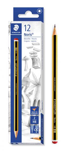 STAEDTLER ξύλινο μολύβι Noris 120-2, εξάγωνο, ΗB2, 12τμχ