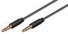 GOOBAY καλώδιο ήχου 3.5mm 63832, 4 pin stereo, copper, 3m, μαύρο