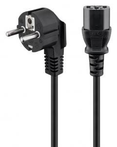 GOOBAY καλώδιο τροφοδοσίας 95142, 3G 1.00mm², 3m, μαύρο