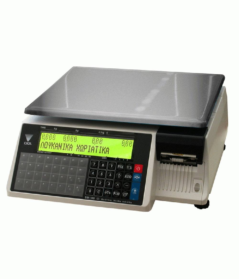 DIGI SM-100BCS PLUS (30kg) Ηλεκτρονικός ζυγός δικτύου ετικέτας – χαρτοταινίας