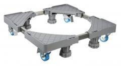 Βάση λευκών συσκευών TOOL-0072, με ρόδες, ρυθμιζόμενη, max 400kg, γκρι