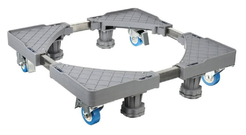 Βάση λευκών συσκευών TOOL-0072, με ρόδες, ρυθμιζόμενη, max 400kg, γκρι