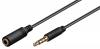 GOOBAY προέκταση καλωδίου ήχου 3.5mm 62481, 4 pin stereo, CU, 5m, μαύρο