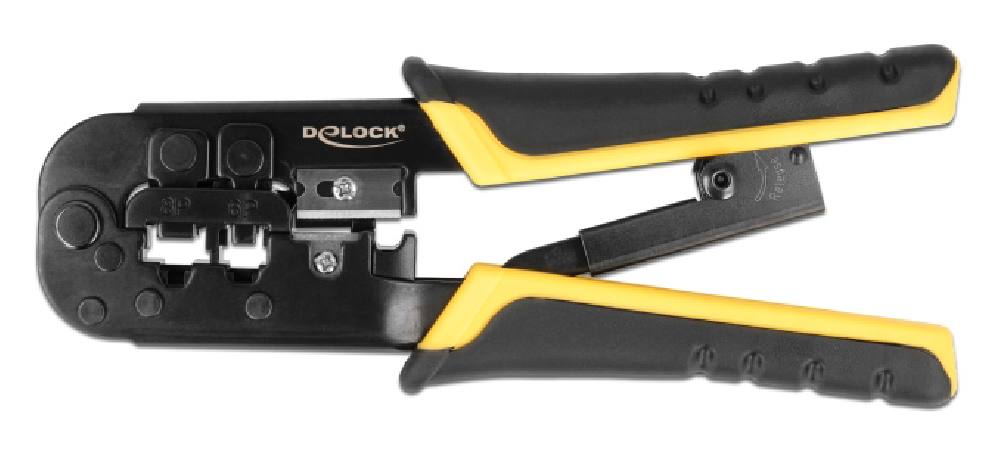 DELOCK εργαλείο πτύχωσης με απογυμνωτή καλωδίων RJ45/12/11 90520, 8+6P
